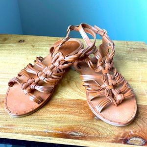Seychelles Gladiator Sandals Size 9 Cognac